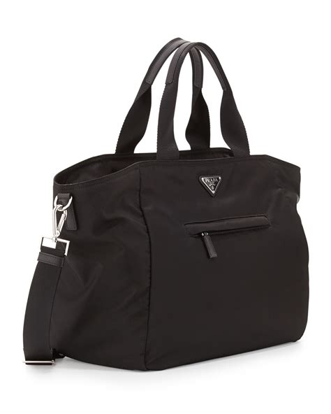 PRADA Nylon Vela Tote Nero Black 122617 